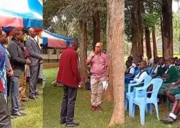 File image of Kisumu East MP Shakeel Shabir scolding teachers